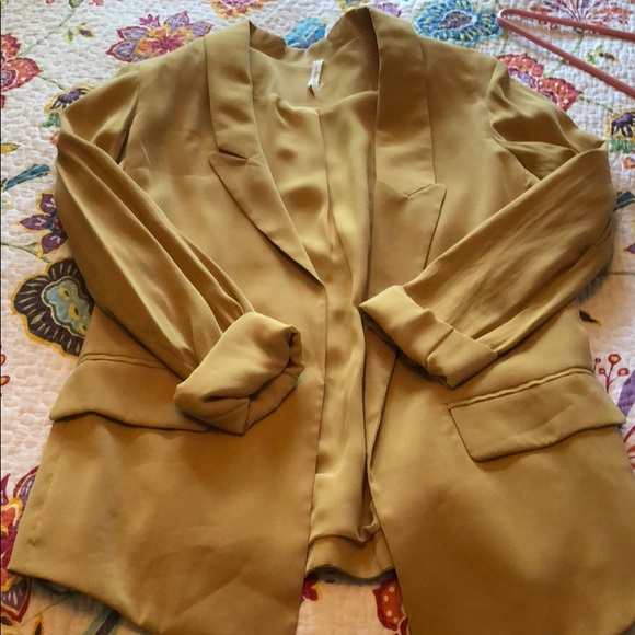 Willow & Clay Jackets & Blazers - Mustard blazer